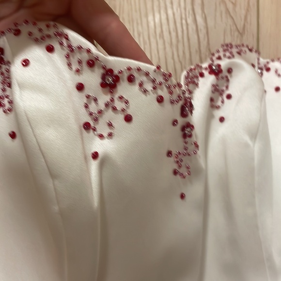 Alfred Angelo Satin Bustier Formal Corset Top - Picture 3 of 11